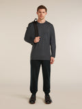 Unisex Merino 150 Long Sleeve Pocket Tee Obsidian - 4