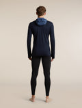 Men's Merino 200 Oasis+ Long Sleeve Thermal Half Zip Hoodie Midnight Navy/Dawn/Jet Heather - 9