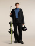 Men's Merino 200 Oasis+ Long Sleeve Thermal Half Zip Hoodie Midnight Navy/Dawn/Jet Heather - 4