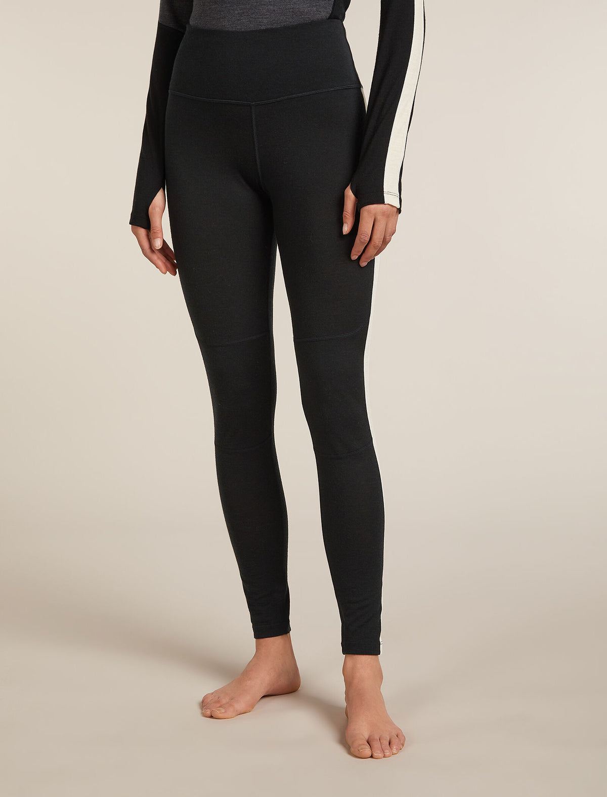 Women's Merino 200 Oasis+ Thermal Leggings Black/Undyed - 1