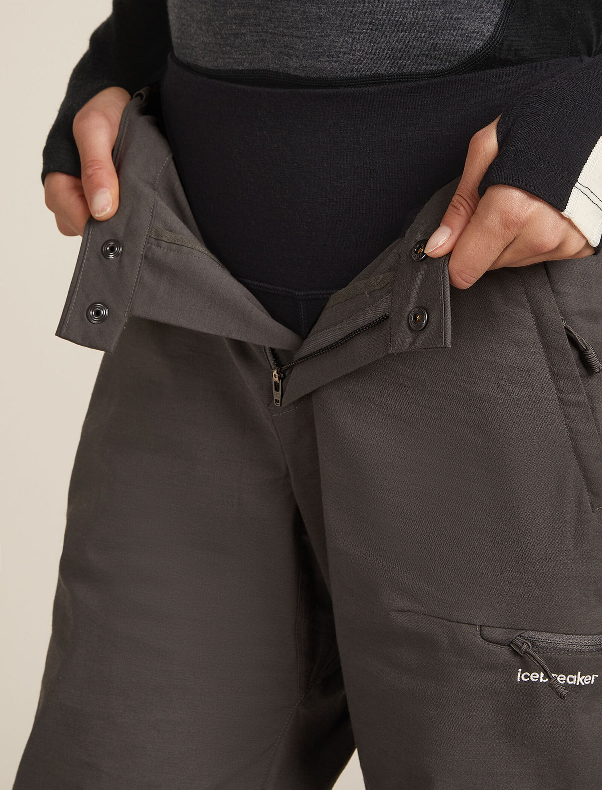 Women's Merino 200 Oasis+ Thermal Leggings Black/Undyed - 4