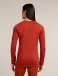 Men's Merino 200 Oasis+ Long Sleeve Crewe Thermal Top Agate/Fervid - 2