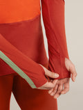 Men's Merino 200 Oasis+ Long Sleeve Crewe Thermal Top Agate/Fervid - 5