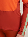 Men's Merino 200 Oasis+ Long Sleeve Crewe Thermal Top Agate/Fervid - 7