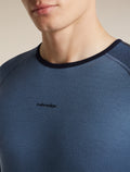 Men's Merino 200 Oasis+ Long Sleeve Thermal Crewe Midnight Navy/Dawn/Jet Heather - 8