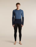 Men's Merino 200 Oasis+ Long Sleeve Thermal Crewe Midnight Navy/Dawn/Jet Heather - 3