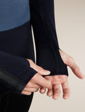 Men's Merino 200 Oasis+ Long Sleeve Thermal Crewe Midnight Navy/Dawn/Jet Heather - 7