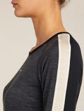 Women's Merino 200 Oasis+ Long Sleeve Crewe Thermal Top Black/Jet Heather - 7