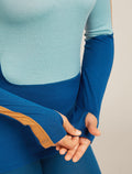Women's Merino 200 Oasis+ Long Sleeve Crewe Thermal Top Atlantis/Hydro - 6