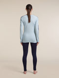 Women's Merino 200 Oasis+ Long Sleeve Crewe Zinc Blue/Ecru Heather/Dawn - 9