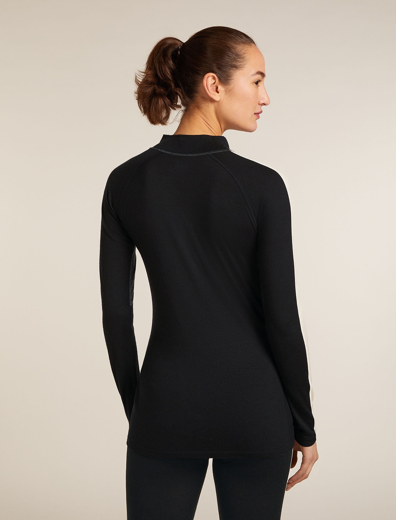 Women's Merino 200 Oasis+ Long Sleeve High Neck Thermal Top Black