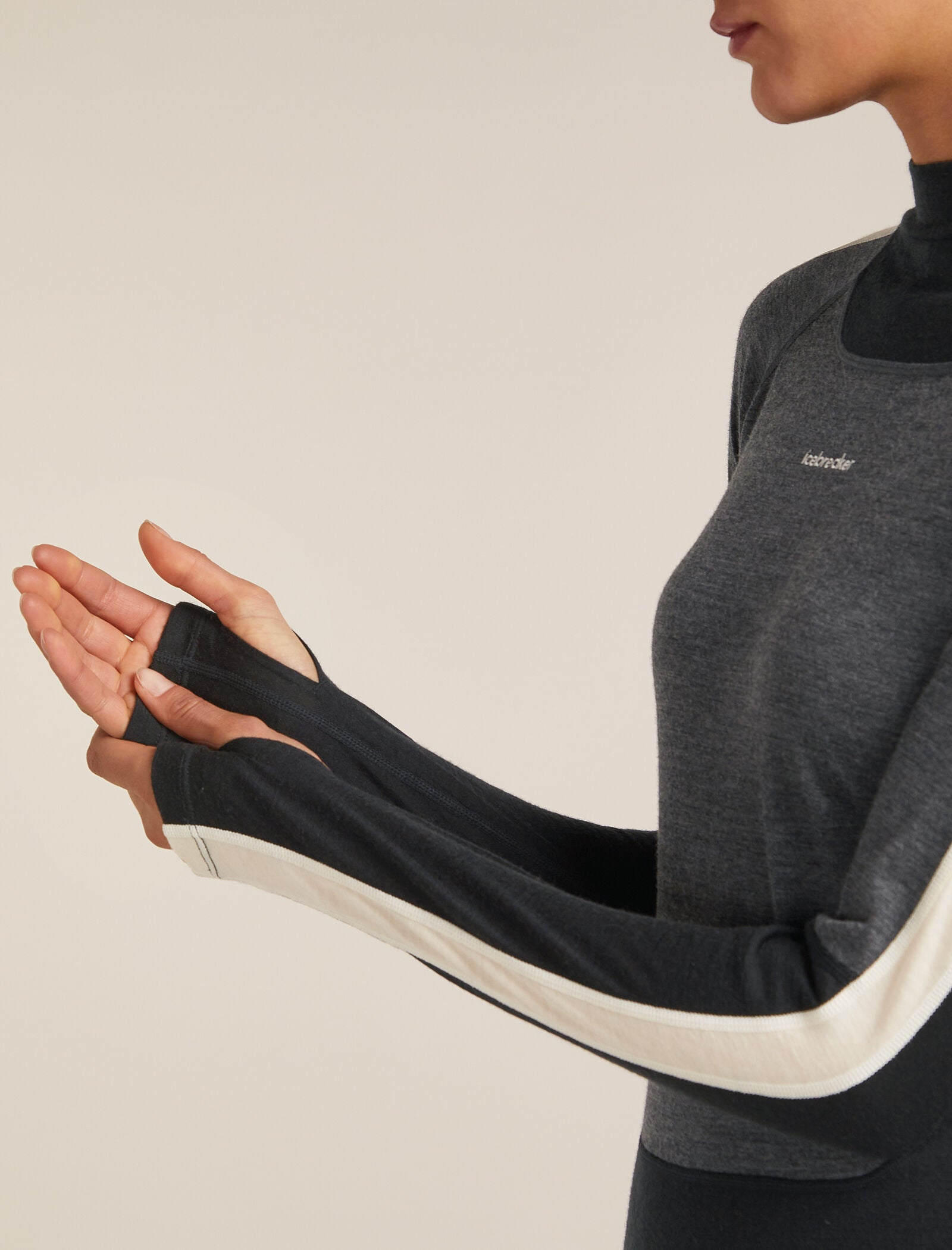 Women's Merino 200 Oasis+ Long Sleeve High Neck Thermal Top Black