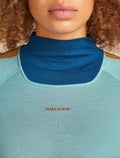 Women's Merino 200 Oasis+ Long Sleeve High Neck Thermal Top Atlantis/Hydro - 5