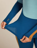 Women's Merino 200 Oasis+ Long Sleeve High Neck Thermal Top Atlantis/Hydro - 9