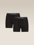 Men's Merino 150 Anatomica Boxers wFly 2 Pack Black - 1