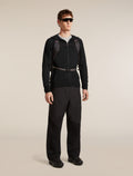 Men's 150 MerinoFine™ Ace Long Sleeve Zip Hoodie UPF Black - 5