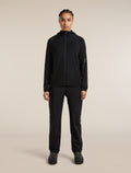 Women's 150 MerinoFine™ Ace Long Sleeve Zip Hoodie UPF Black - 4