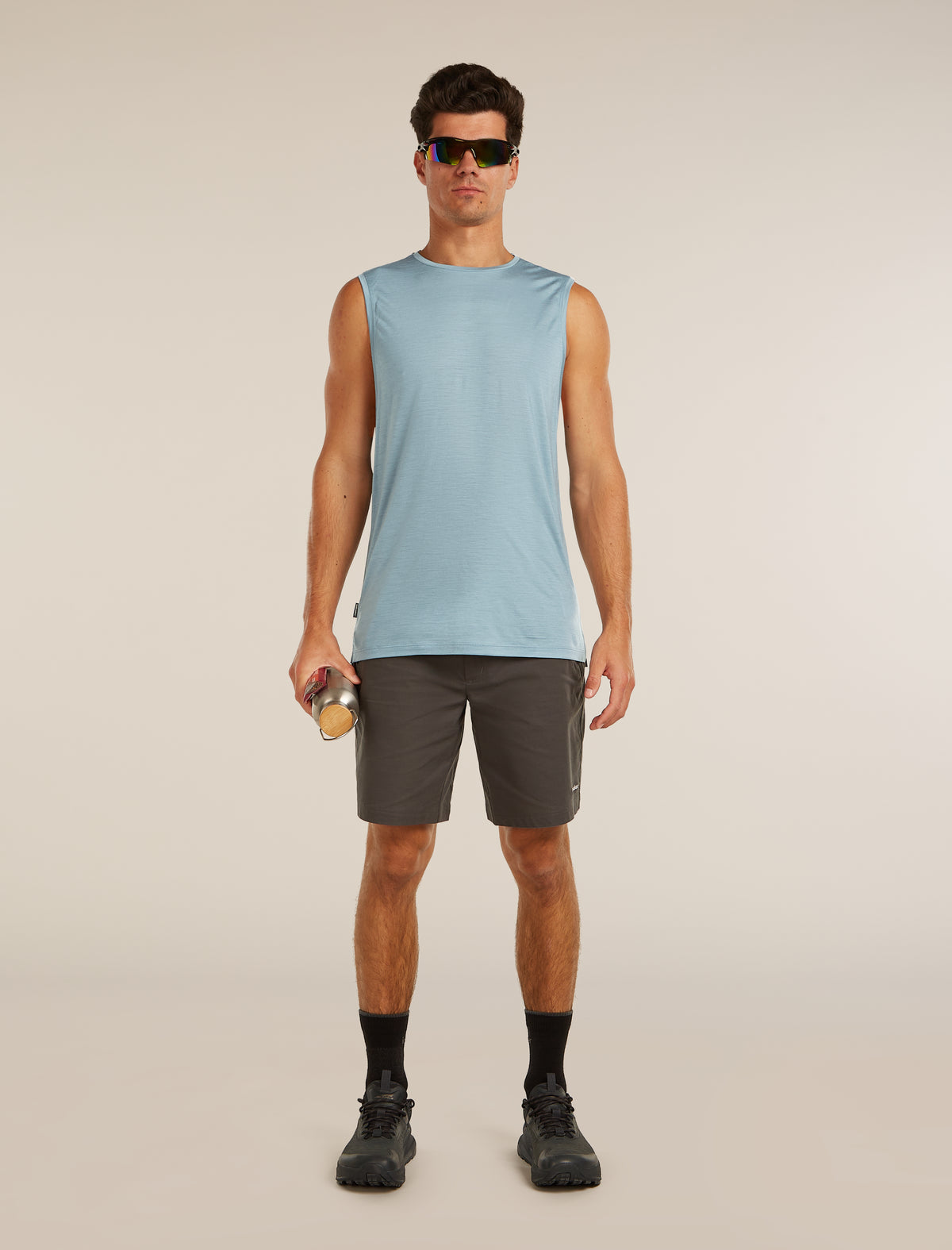 Men's Merino Blend 125 Cool-Lite™ Sphere Tank Flint Blue - 4