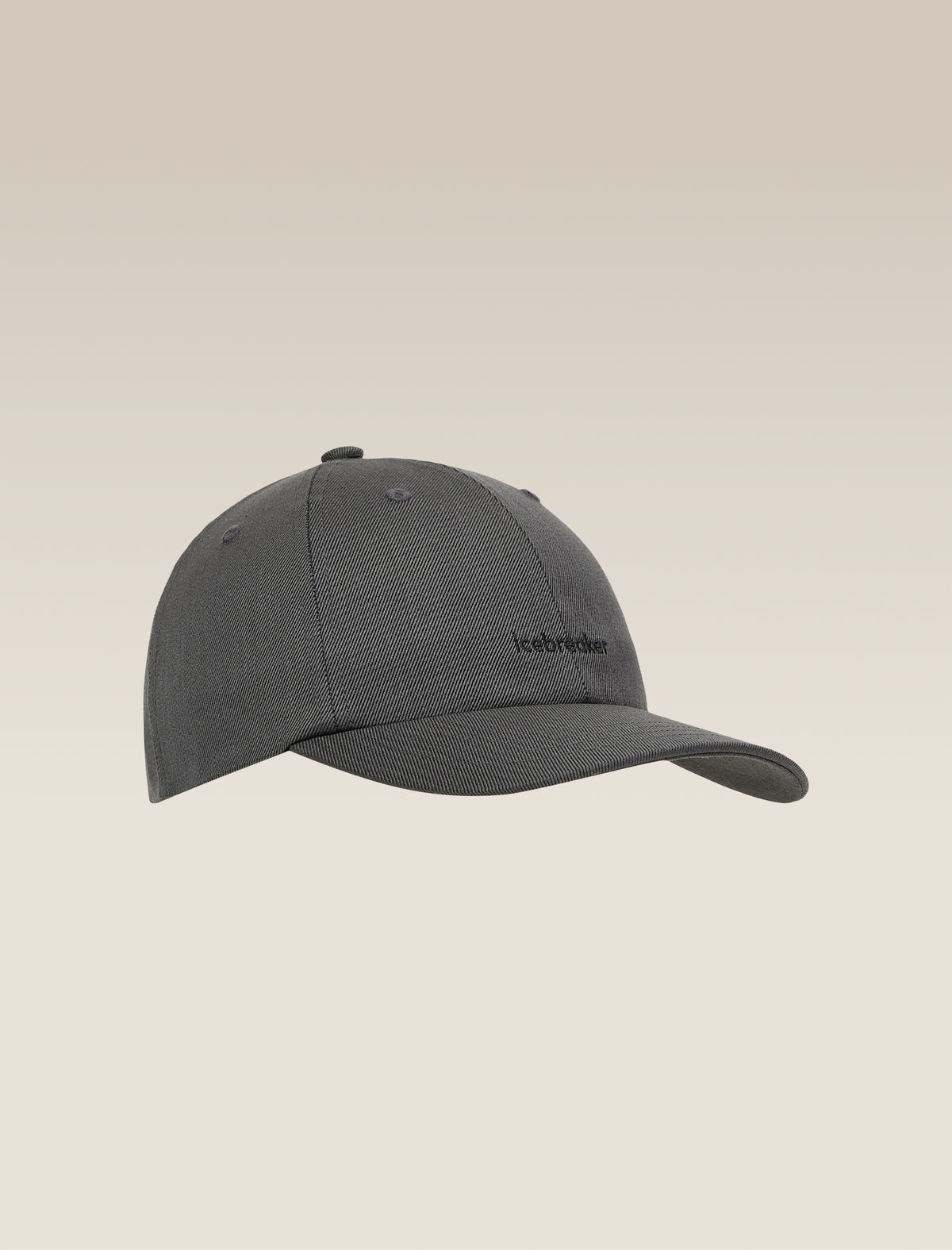 Unisex Merino icebreaker 6 Panel Cap Obsidian/black - 7