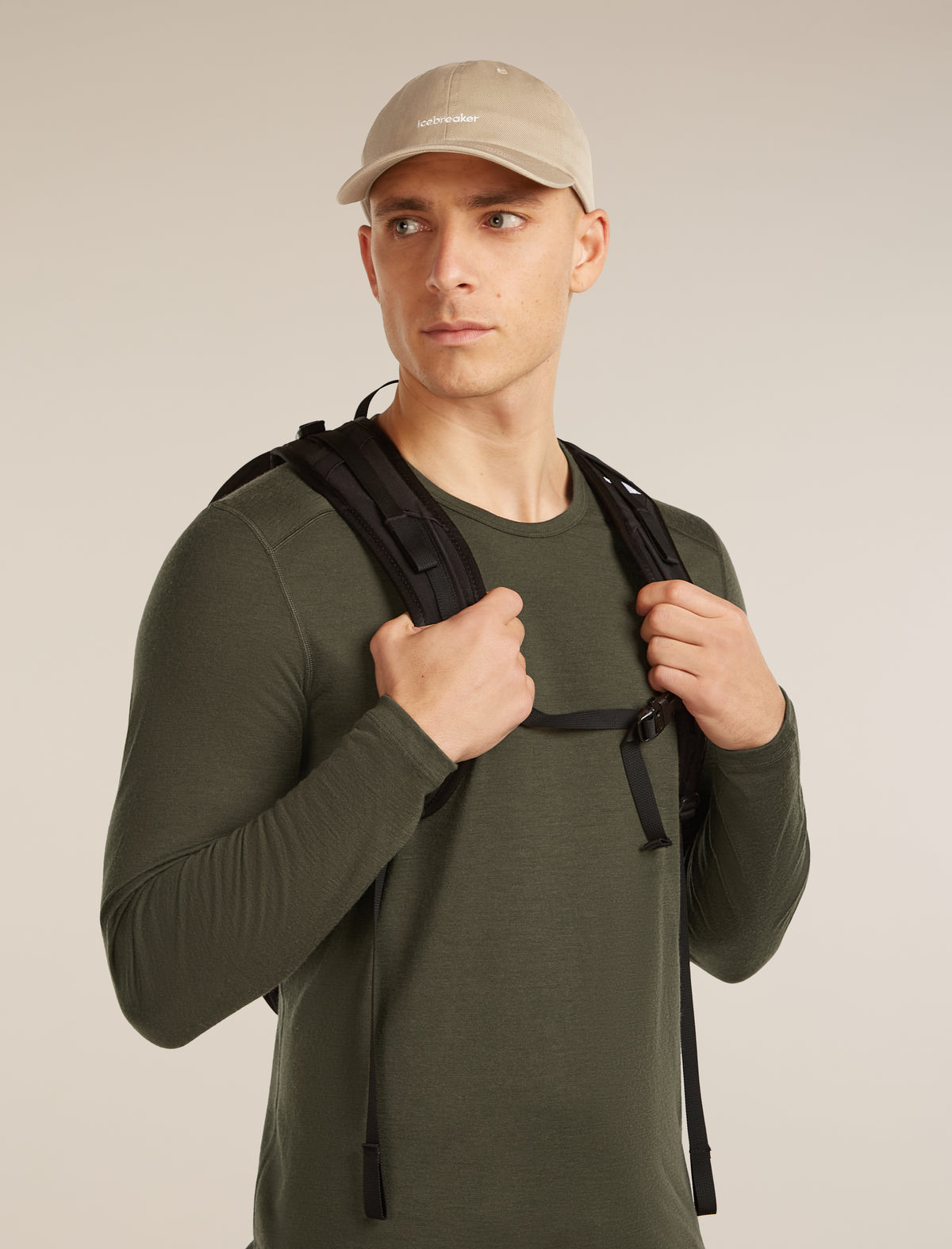 Unisex Merino icebreaker 6 Panel Cap Cumin - 2