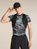 Men's Merino Blend 125 Cool-Lite™ Speed Short Sleeve Tee Motion AOP Flint Blue/Black - 4