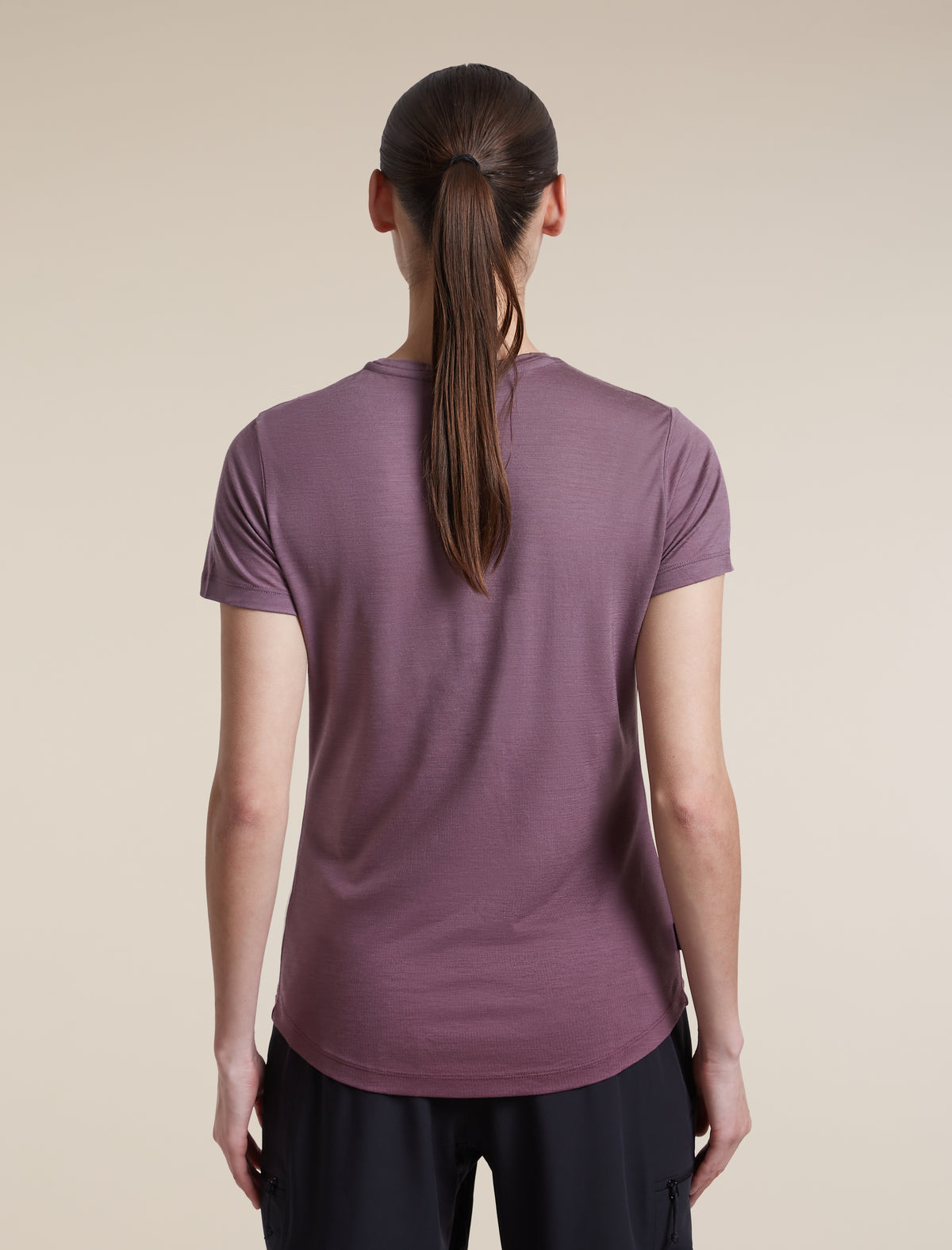 Women's Merino Blend 125 Cool-Lite™ Sphere Short Sleeve Tee Alta Grey Plum - 2