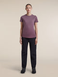 Women's Merino Blend 125 Cool-Lite™ Sphere Short Sleeve Tee Alta Grey Plum - 3