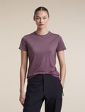 Women's Merino Blend 125 Cool-Lite™ Sphere Short Sleeve Tee Alta Grey Plum - 5