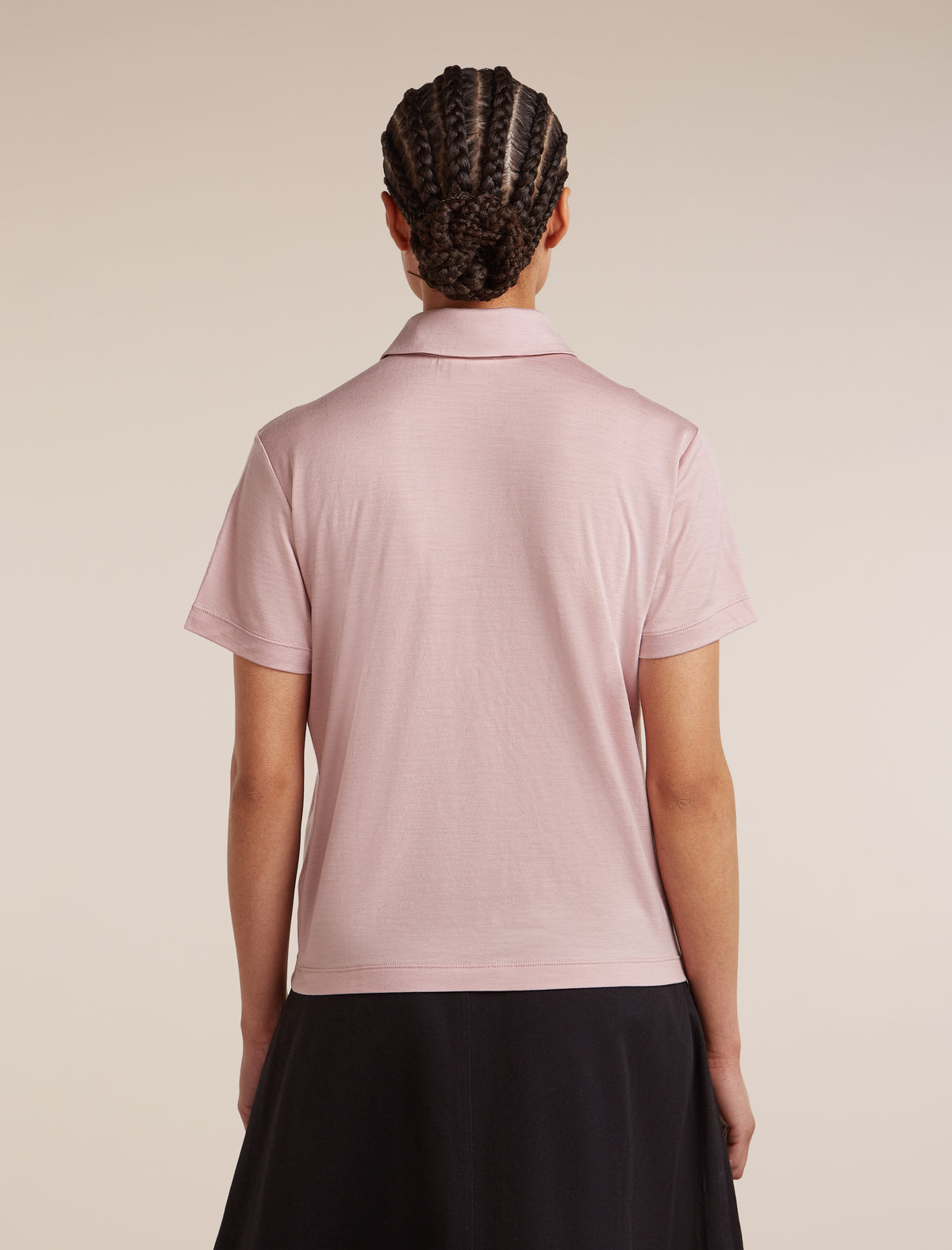 Women's 15.5 MerinoFine™ Short Sleeve Polo Pink quartz - 2