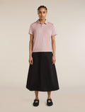 Women's 15.5 MerinoFine™ Short Sleeve Polo Pink quartz - 3