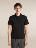Men's 15.5 MerinoFine™ Short Sleeve Polo Black - 1