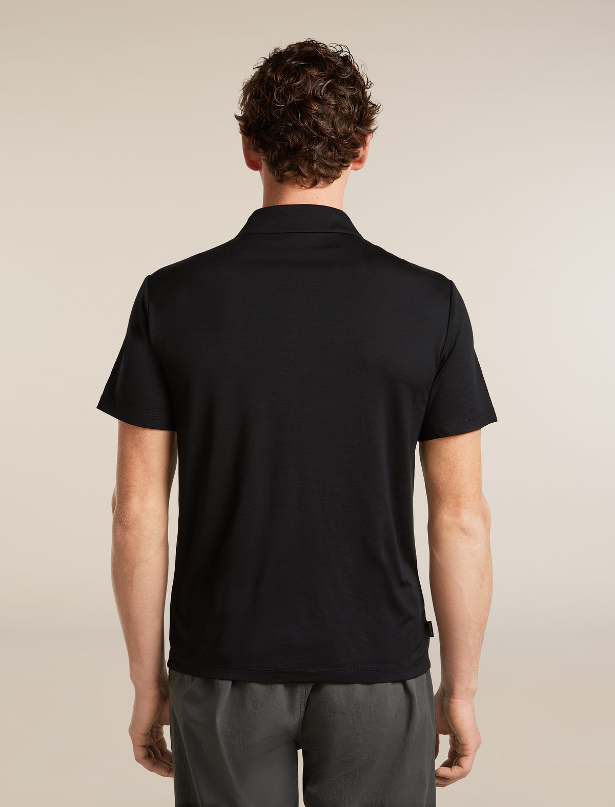 Men's 15.5 MerinoFine™ Short Sleeve Polo Black - 2