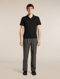Men's 15.5 MerinoFine™ Short Sleeve Polo Black - 4