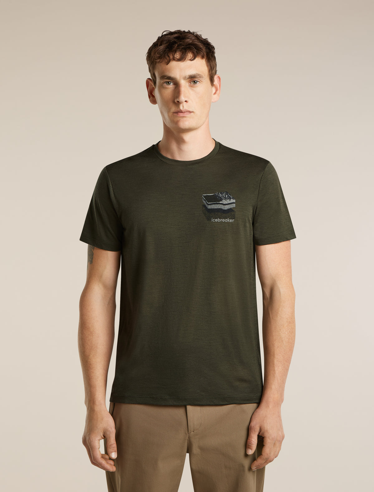 Men's Merino 150 Tech Lite Short Sleeve Tee Evolving Layers Dark Loden - 1