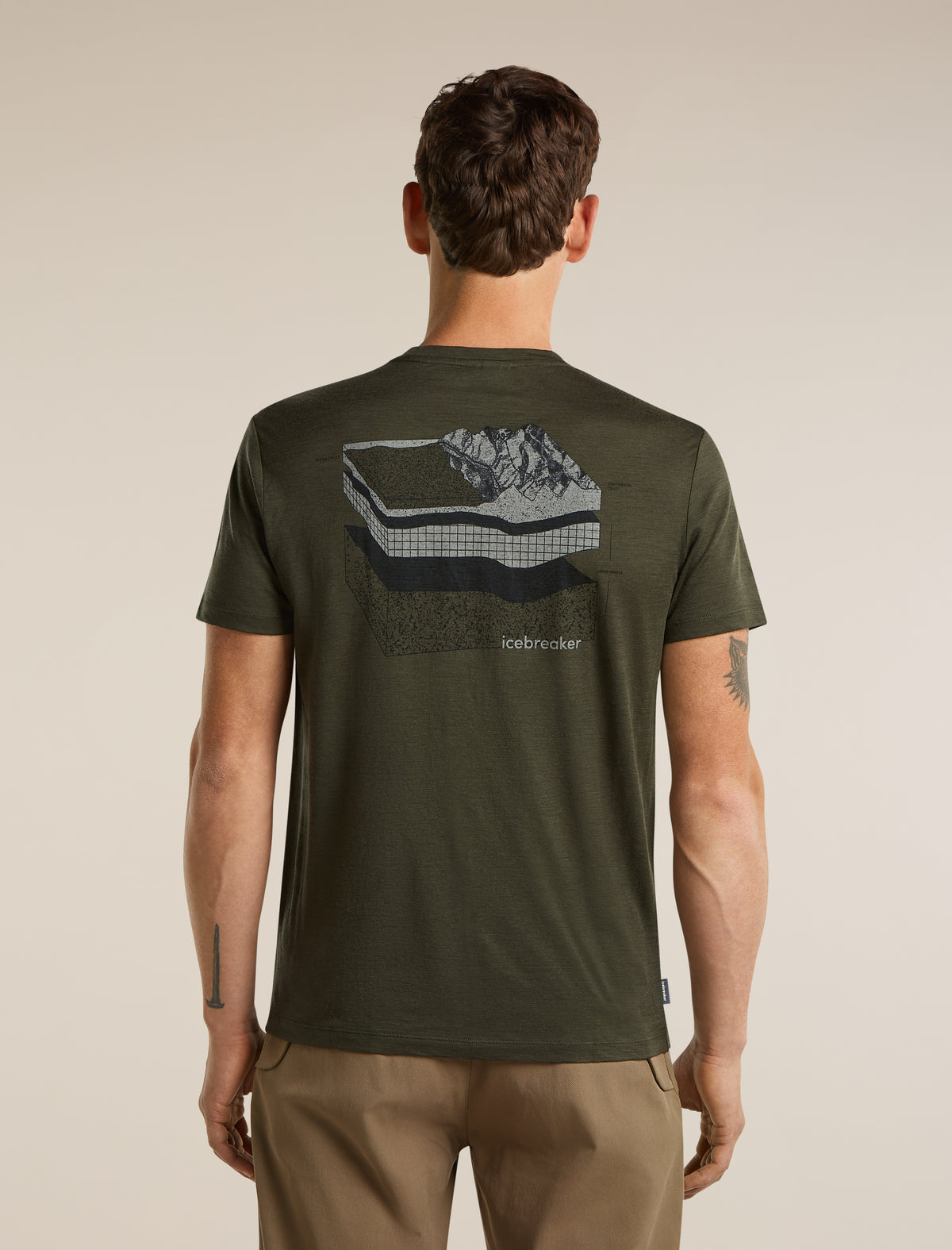 Men's Merino 150 Tech Lite Short Sleeve Tee Evolving Layers Dark Loden - 2