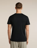Men's Merino 150 Tech Lite Short Sleeve Tee Range Stripes Black - 2