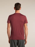 Men's Merino 150 Tech Lite Short Sleeve Tee Range Stripes Port - 2