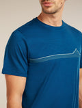 Men's Merino 150 Tech Lite Short Sleeve Tee Range Stripes  - 5