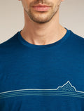 Men's Merino 150 Tech Lite Short Sleeve Tee Range Stripes  - 6