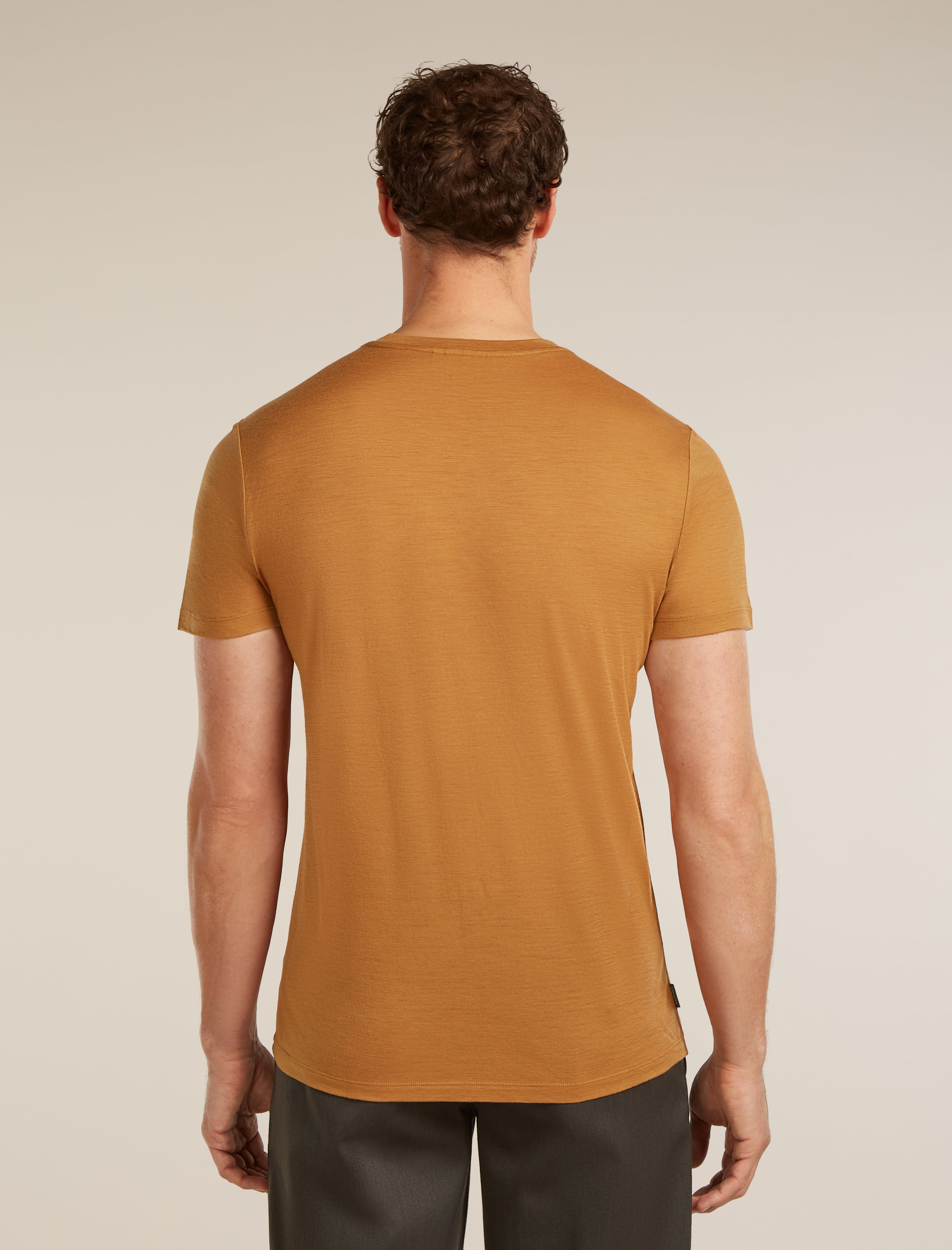 Men Merino 150 Tech Lite Short Sleeve Tee Range Stripes| icebreaker