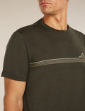 Men's Merino 150 Tech Lite Short Sleeve Tee Range Stripes  - 5