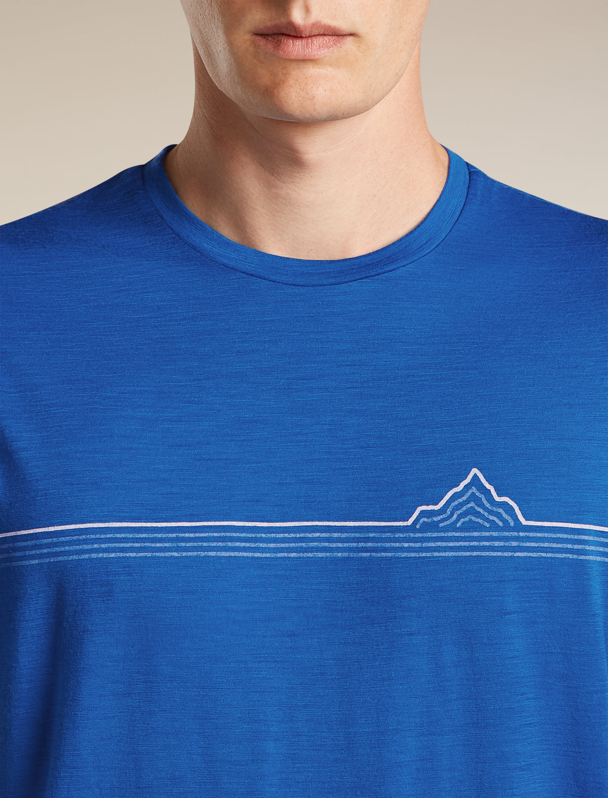 Men's Merino 150 Tech Lite Short Sleeve Tee Range Stripes Lazurite - 6