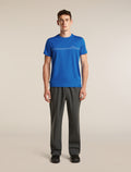 Men's Merino 150 Tech Lite Short Sleeve Tee Range Stripes Lazurite - 3