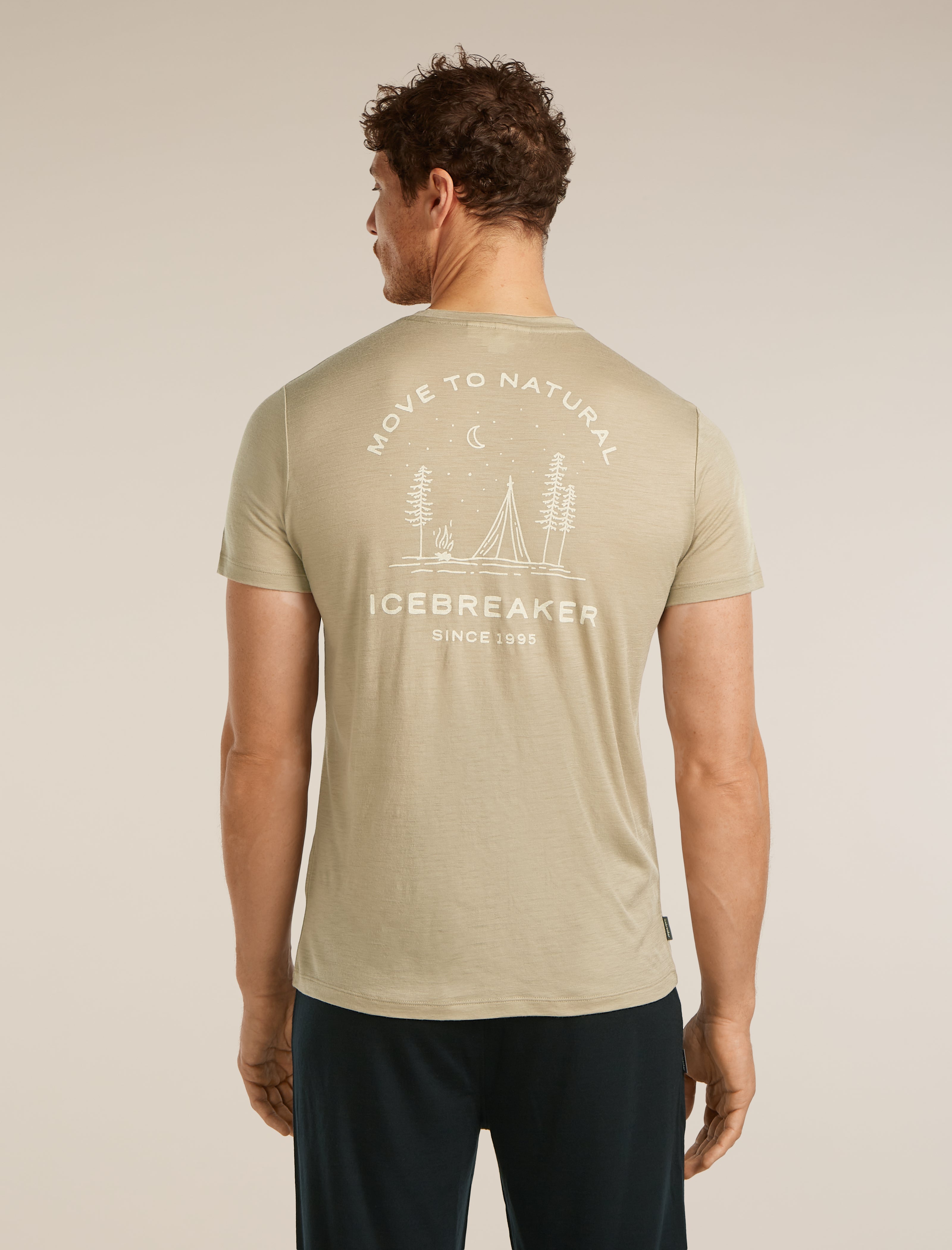 Men Merino 150 Tech Lite Short Sleeve Tee Peaceful Pass| icebreaker