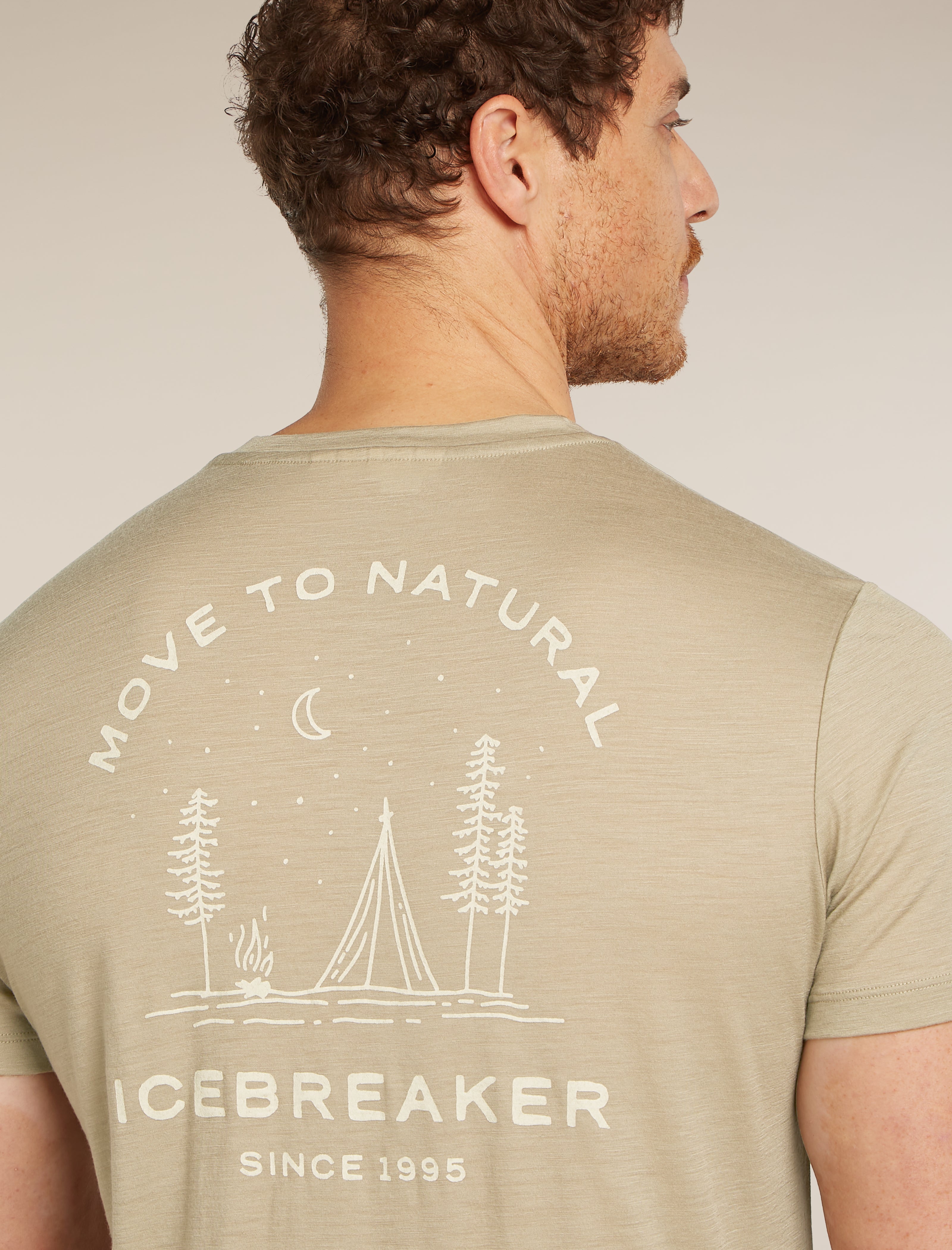 Men Merino 150 Tech Lite Short Sleeve Tee Peaceful Pass| icebreaker