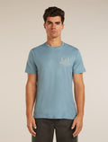 Men's Merino 150 Tech Lite Short Sleeve Tee Peaceful Pass Flint Blue - 3