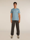 Men's Merino 150 Tech Lite Short Sleeve Tee Peaceful Pass Flint Blue - 4