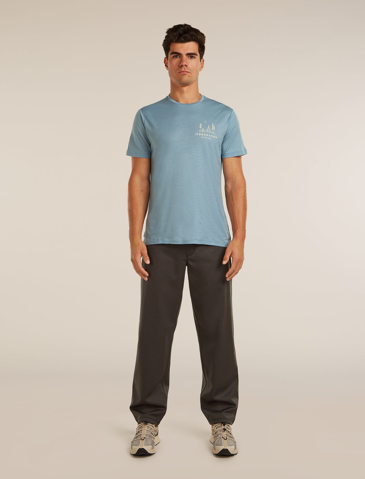Men's Merino 150 Tech Lite Short Sleeve Tee Peaceful Pass Flint Blue - 3