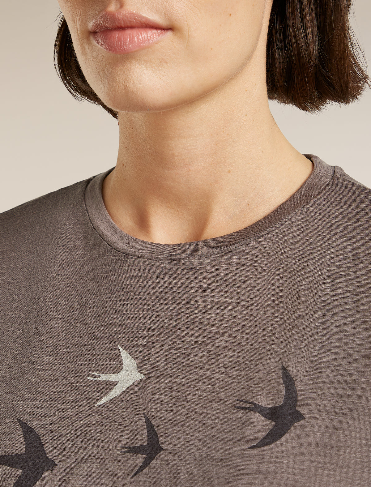 Women's Merino 150 Tech Lite Short Sleeve Tee Bird Transit Porcini - 6