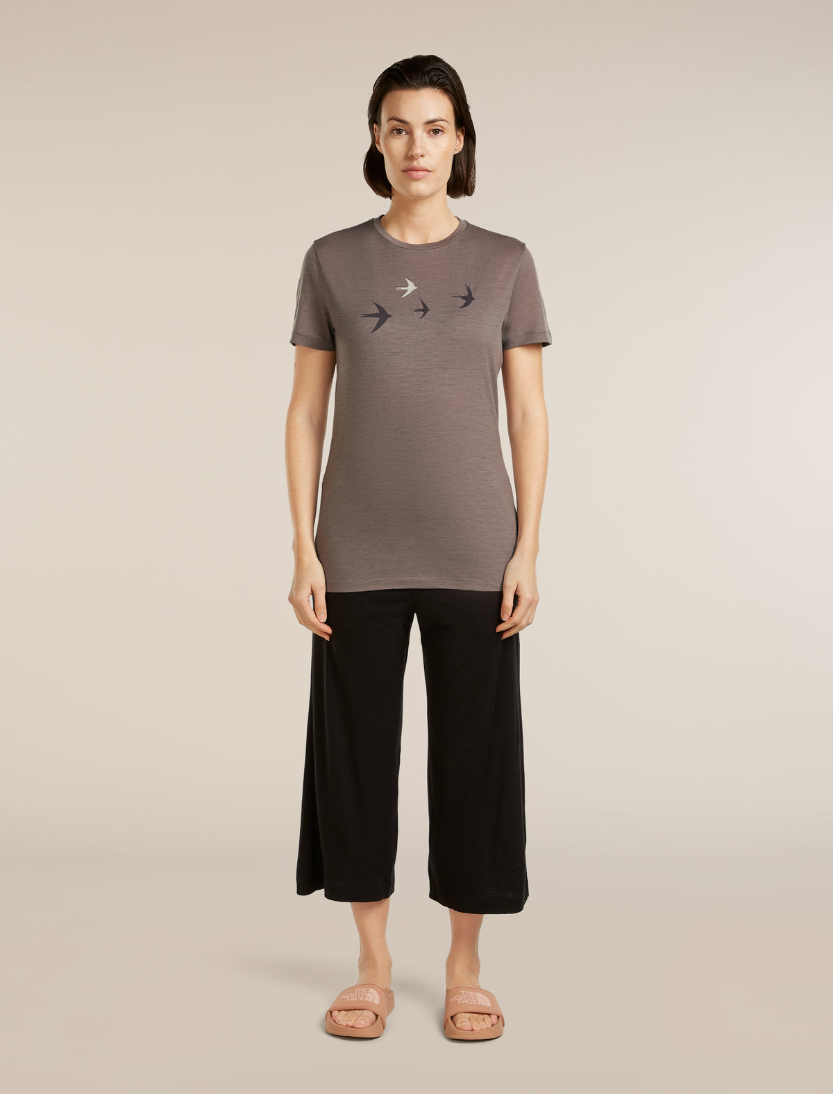 Women's Merino 150 Tech Lite Short Sleeve Tee Bird Transit Porcini - 3